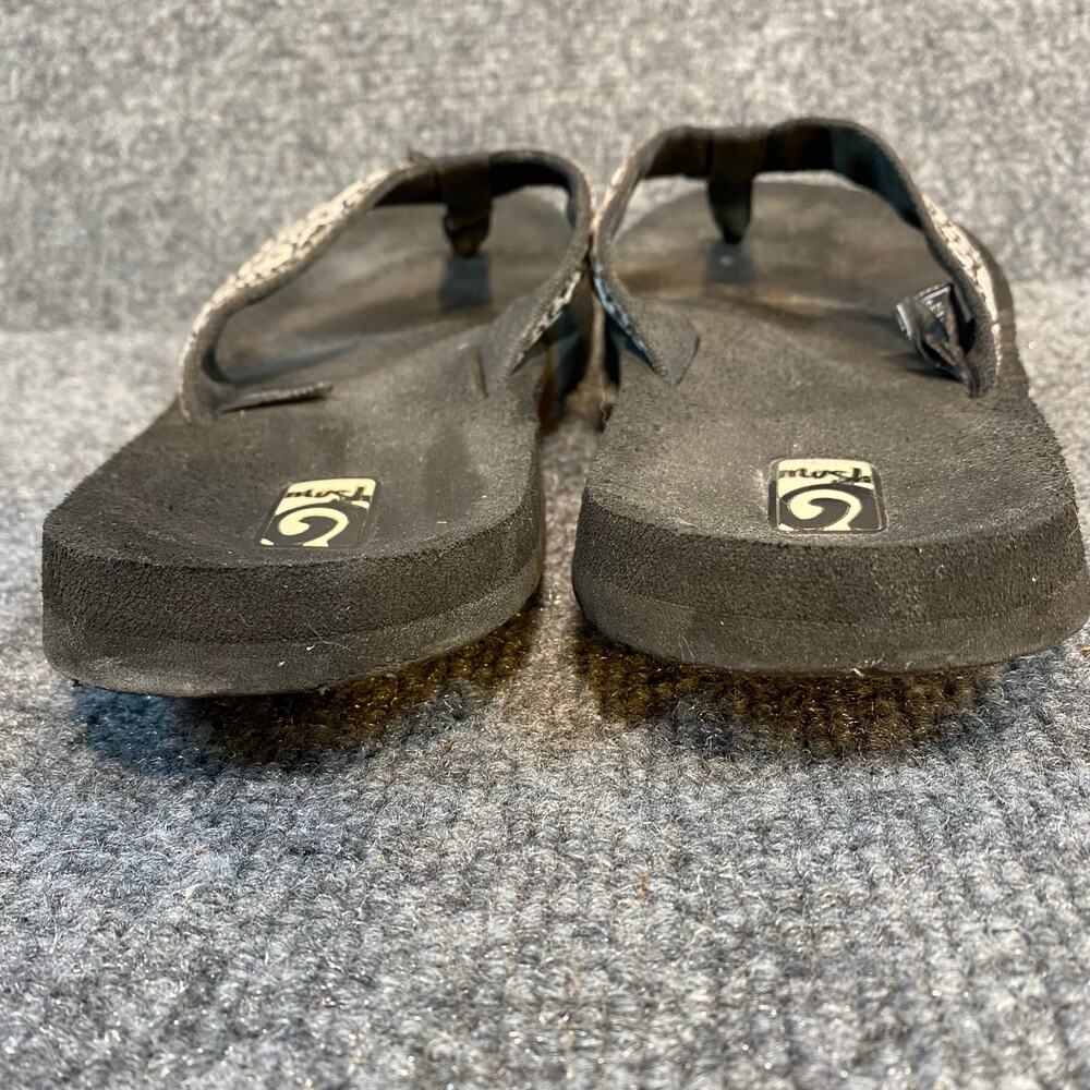 Teva Womens Size 9 Black White Mush II Flip Flop Companera Sandals - Picture 5 of 8